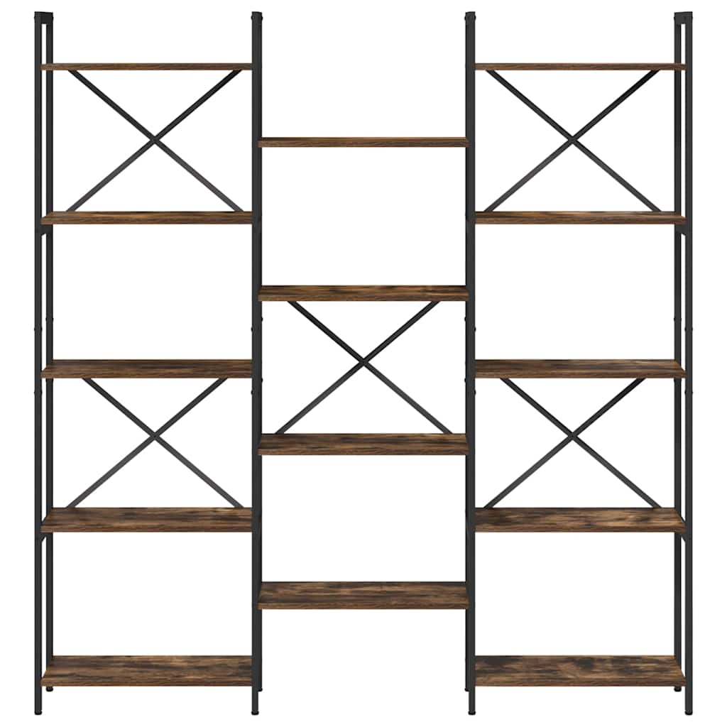 Bookshelf Smoked oak 156 x 25 x 167.5 cm Engineered wood